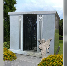 Mausoleum Headstone USA in Champaign–by The Eternal Monuments